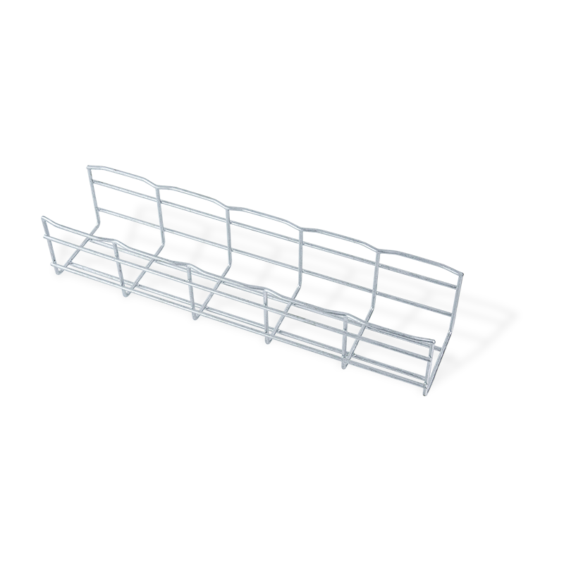 Wave wire mesh dulang kabel/wayar sisi melengkung